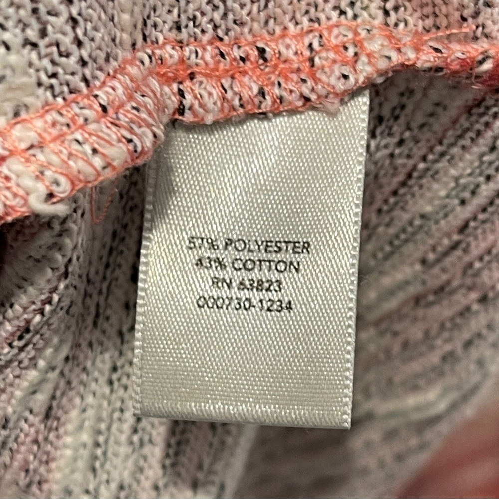 Christopher & Banks Pink Space Dye Knit Long Sleeve‎ Top Women’s Size XL Pockets - Picture 8 of 10